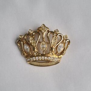 Kenneth Jay Lane For Avon Crown Brooch